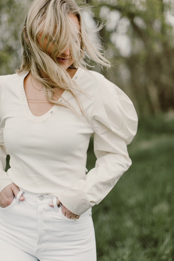 Ulla Johnson - Flynn Top in Blanc Tops
