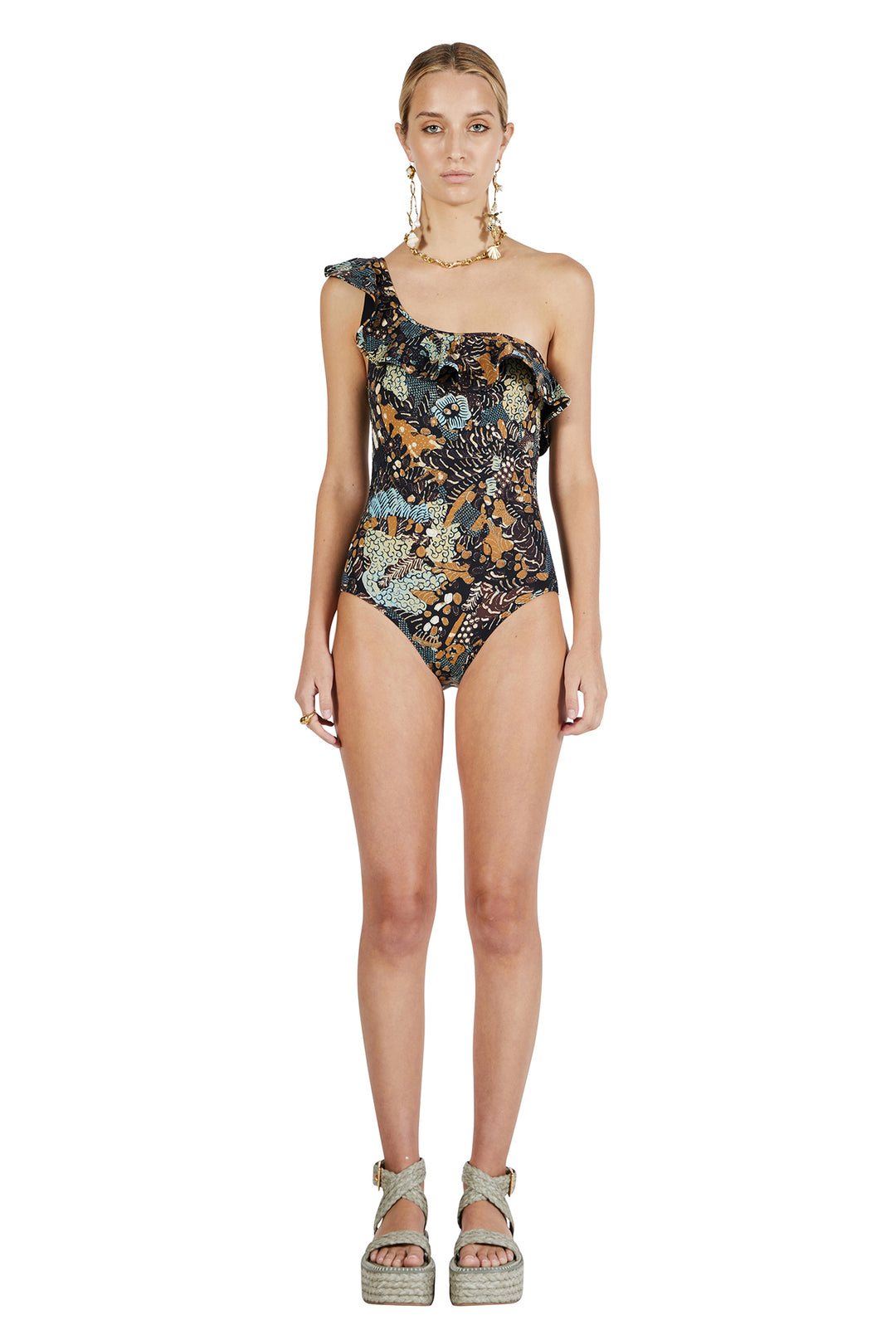 Ulla Johnson - Martina Maillot in Batik Swim Accessories
