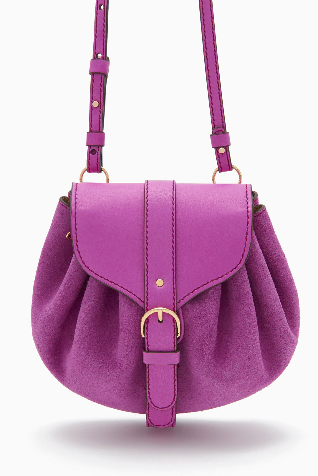 Ulla Johnson - Paloma Ruched Crossbody in Orchid Accessories