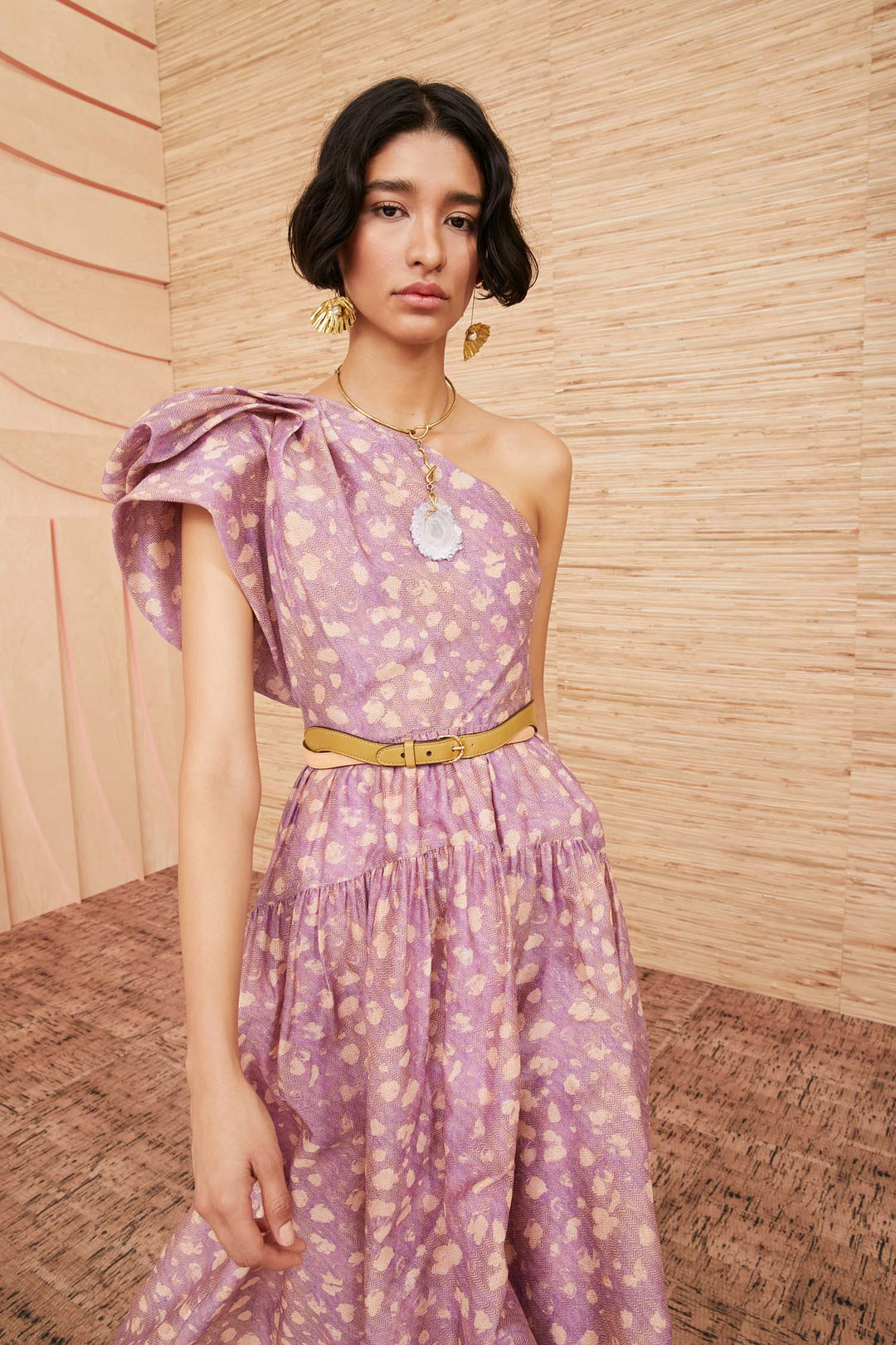 Ulla Johnson - Athena Dress in Lavender Handprint Dot