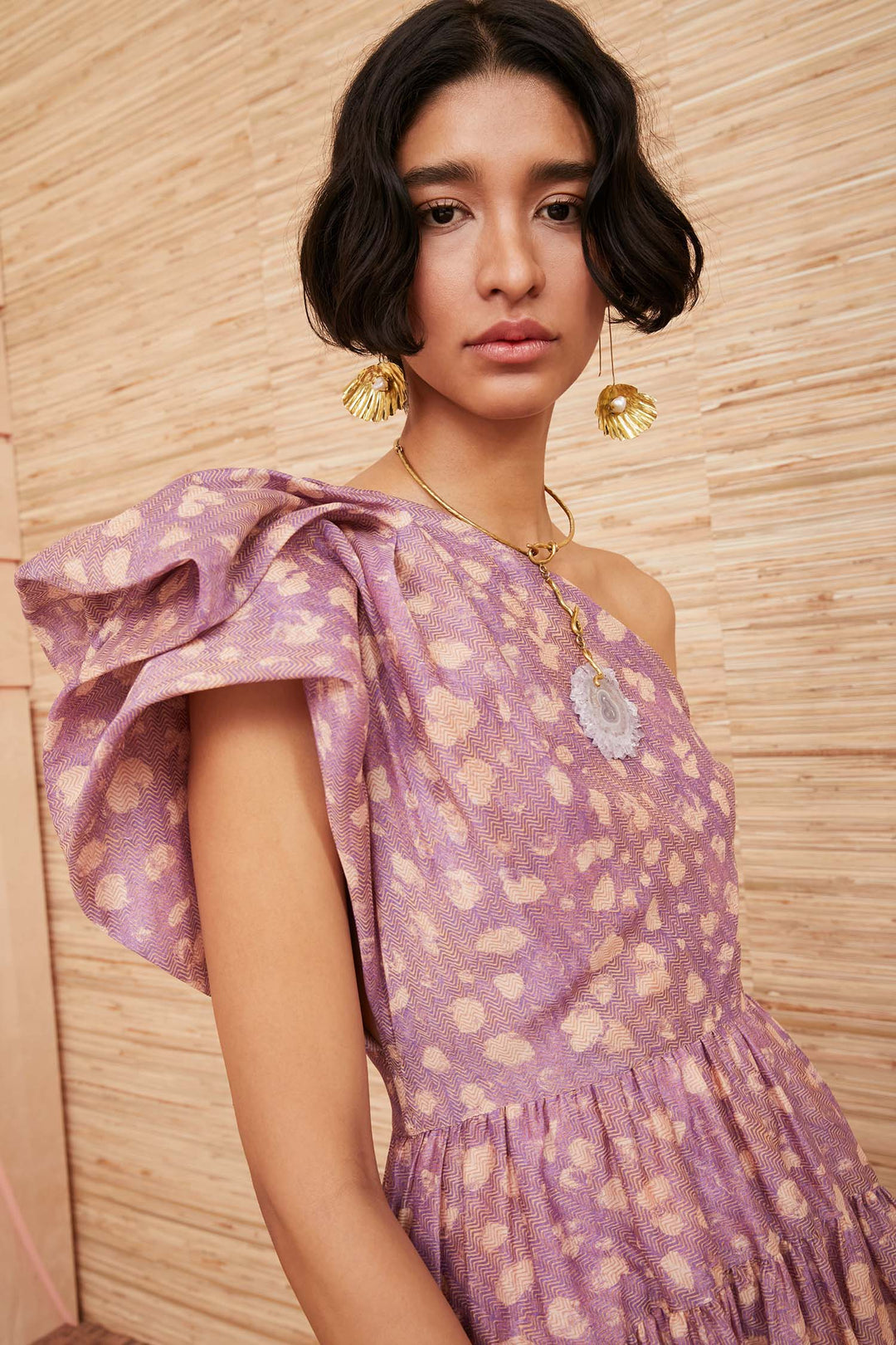 Ulla Johnson - Athena Dress in Lavender Handprint Dot