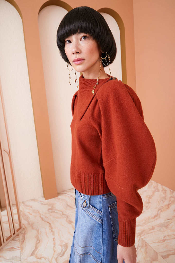Ulla Johnson - Riley Pullover in Sumac Clothing - Sweaters