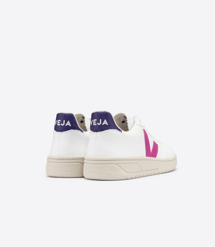 Veja - V-10 CWL Sneakers in White Ultraviolet Purple