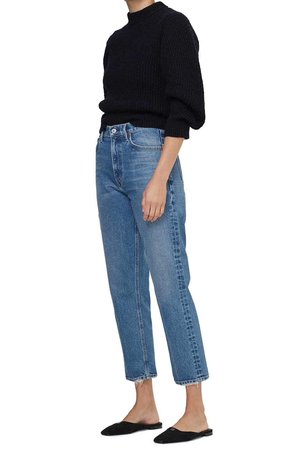 Citizens of Humanity - Marlee Relaxed Straight Leg Jeans in Dimple Denim