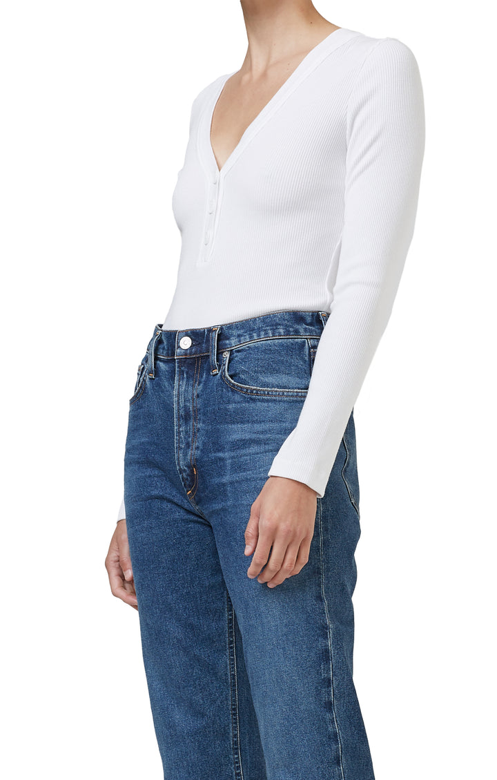 Citizens of Humanity - Scarlett Rib Henley in White