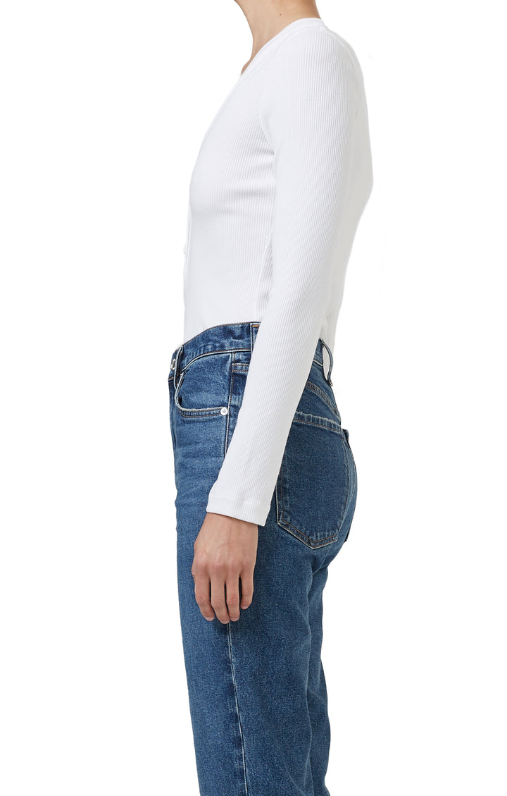 Citizens of Humanity - Scarlett Rib Henley in White