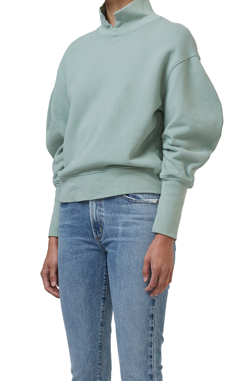 Citizens of Humanity - Melia Mock Neck Sweater in Eucalyptus