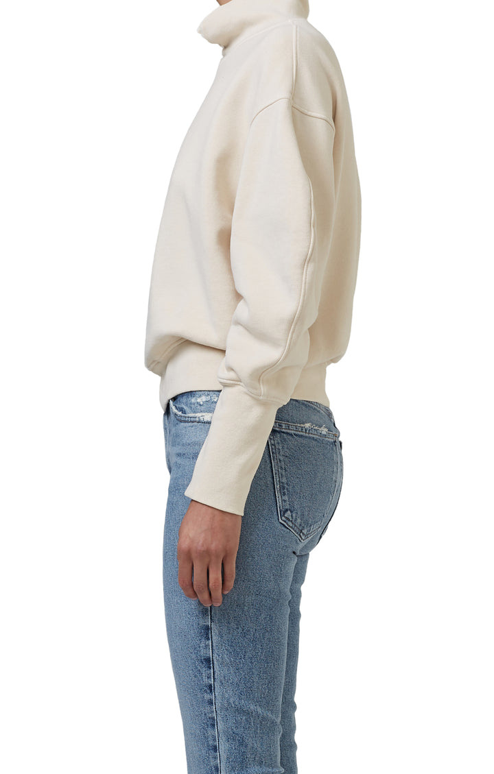 Citizens of Humanity - Melia Mock Neck Sweater in Travertine Clothing - Sweatshirts