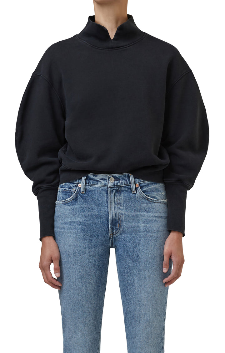 Citizens of Humanity - Melia Mock Neck Sweater in Binx Clothing - Sweatshirts