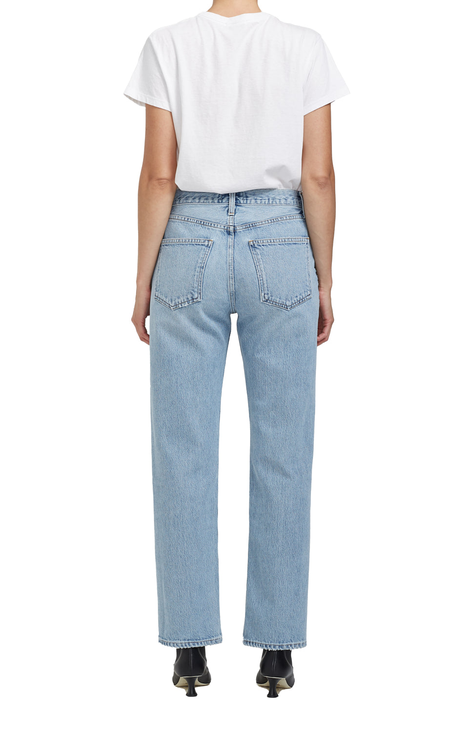 AGoldE - Lana Mid-Rise Full Length Jeans in Fiction