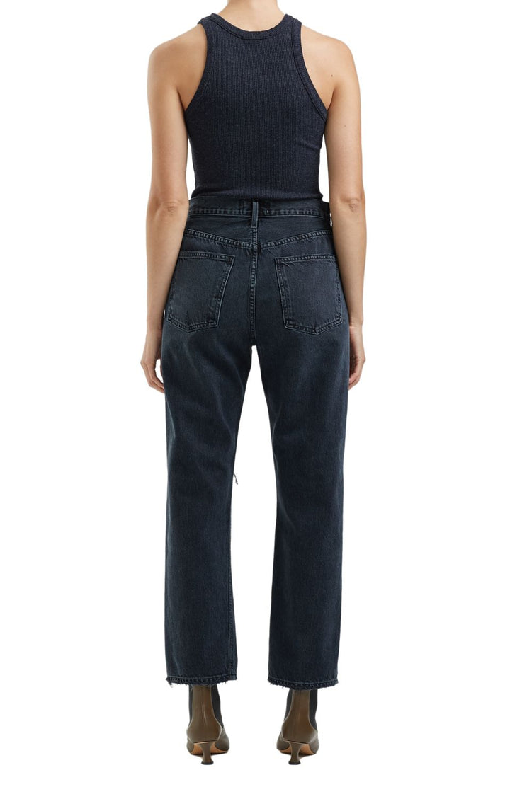 AGoldE - 90's Pinch Waist Jean in Howl