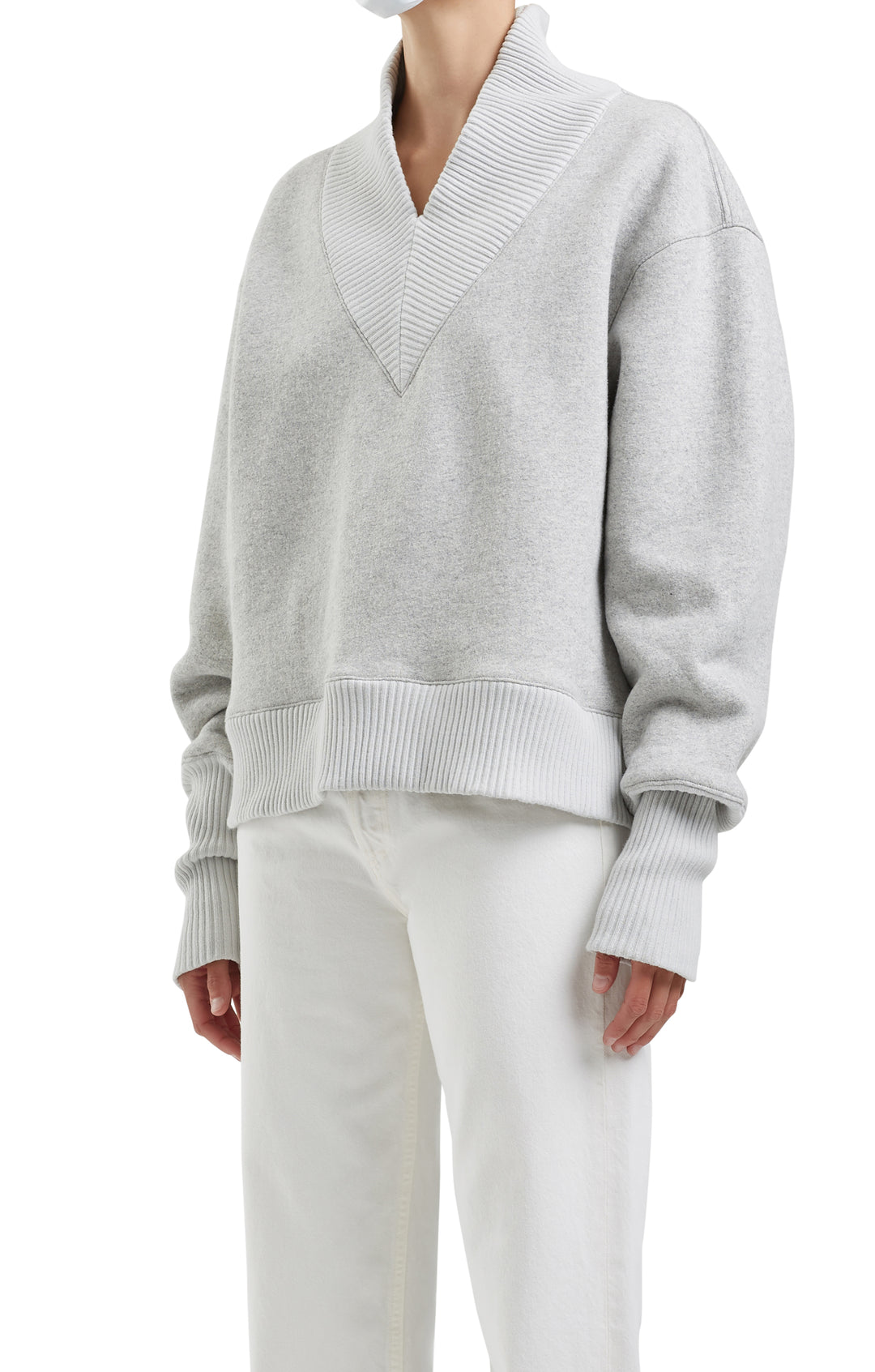 AGoldE - Klara Sweatshirt in Grey Heather