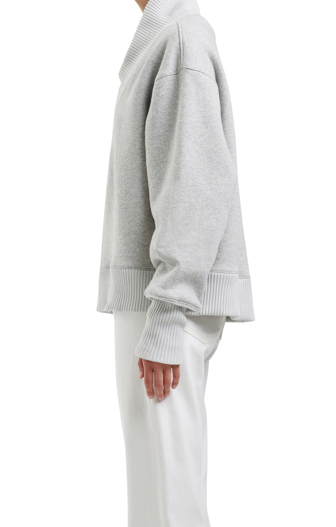 AGoldE - Klara Sweatshirt in Grey Heather Clothing - Sweatshirts