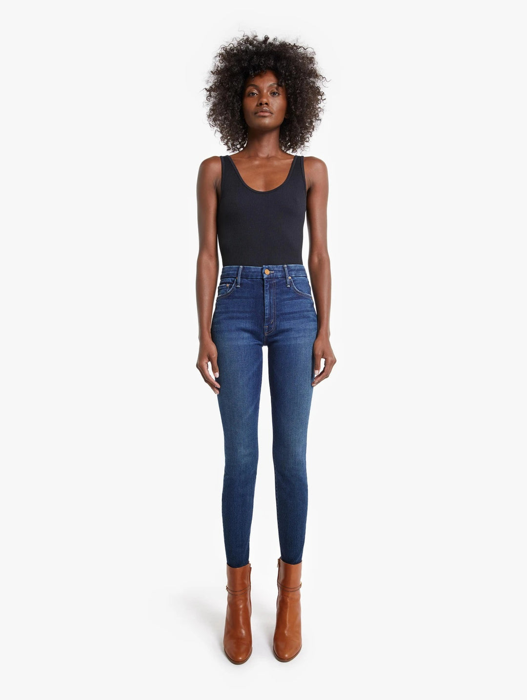Mother Denim - High Waisted Looker Skinny Jeans in Until Next Time