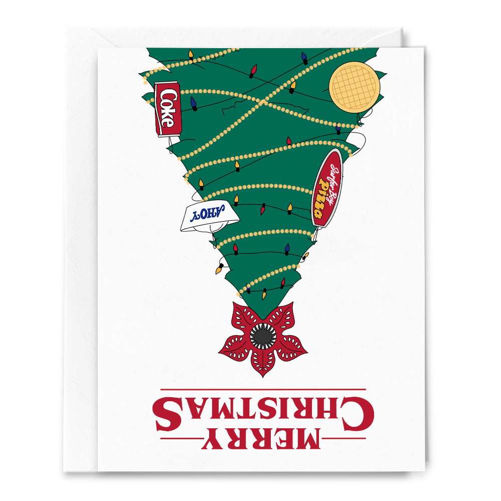 Sammy Gorin - Upside Down Christmas, Stranger Things, Card