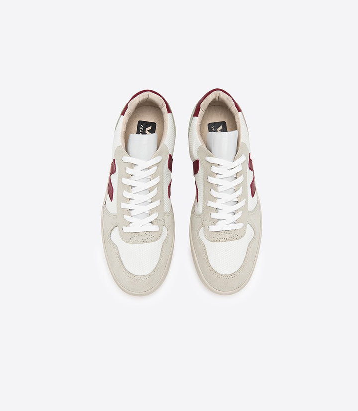 Veja - V-10 B-Mesh White Marsala Shoes