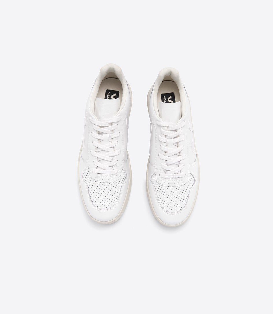 Veja - V-10 Extra White Leather White V Shoes