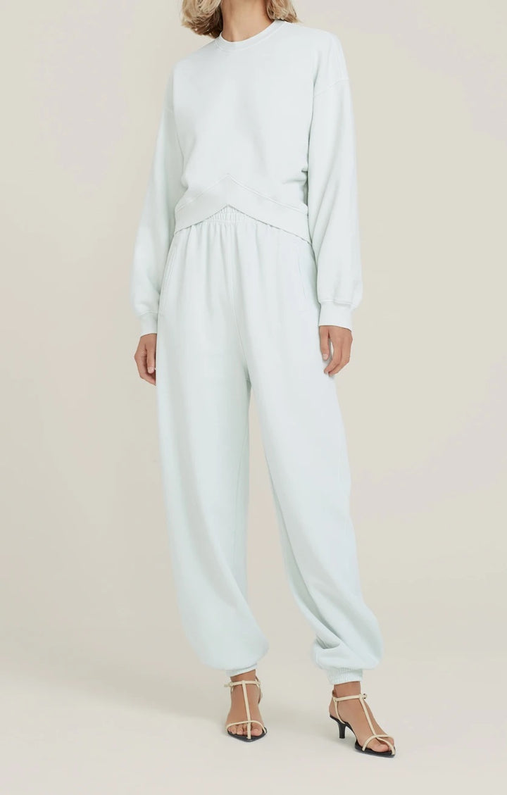 AGOLDE - Chevron Sweatshirt in Vanilla Mint