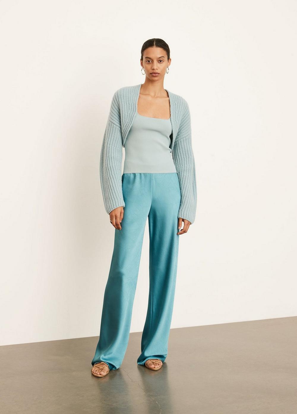 Vince - Rib Bolero in Pale Bay Cardigans