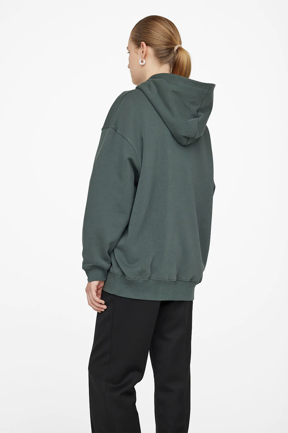 Anine Bing - Vincent Hoodie NYC in Charcoal Green