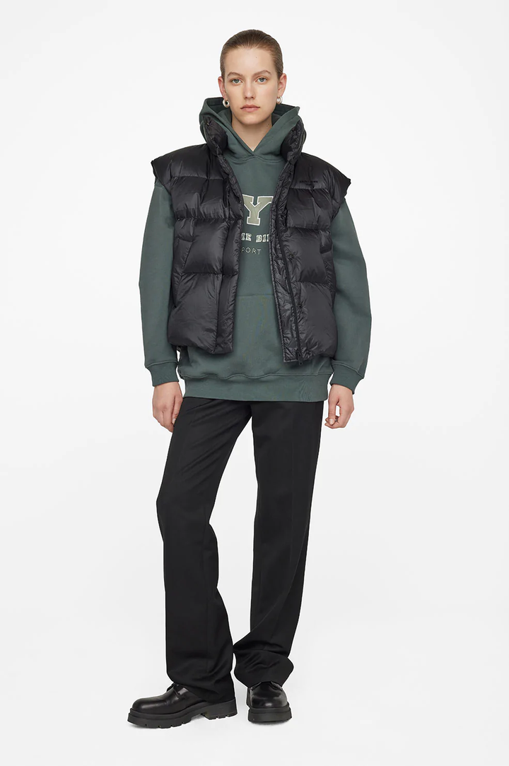 Anine Bing - Vincent Hoodie NYC in Charcoal Green
