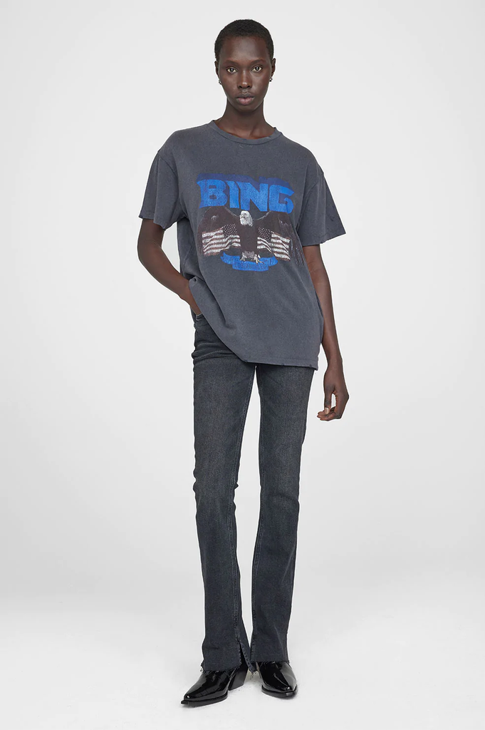 Anine Bing - Vintage Bing Tee in Washed Black – Blond Genius