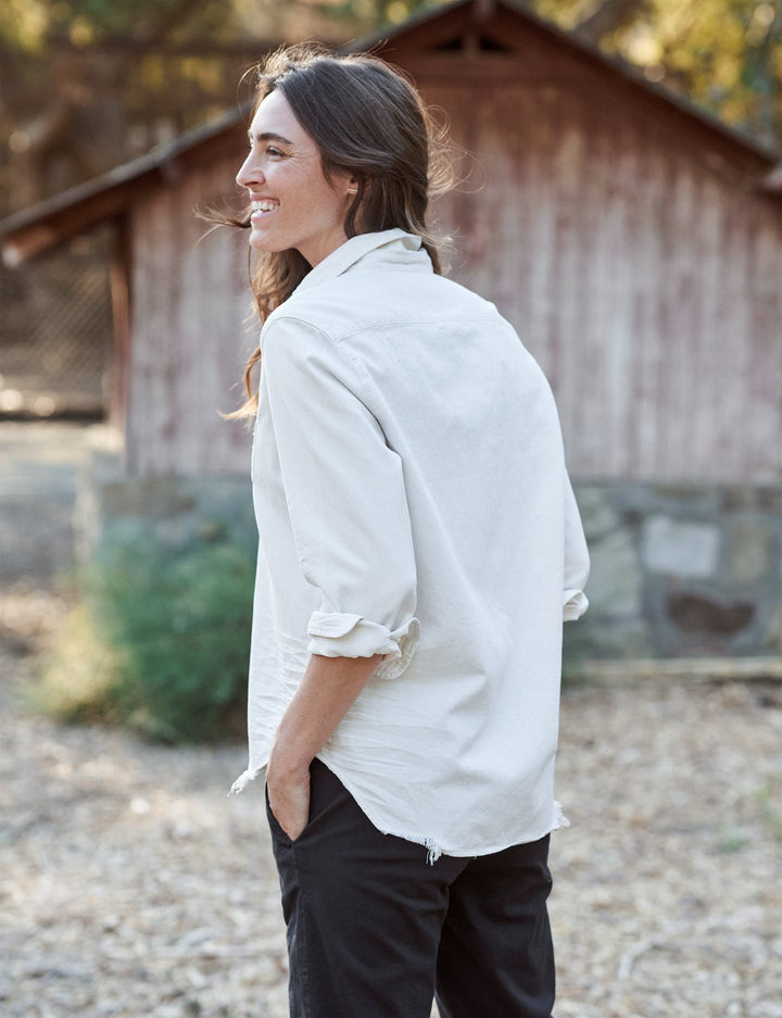 Frank & Eileen - Barry Woven Button Up in Vintage White