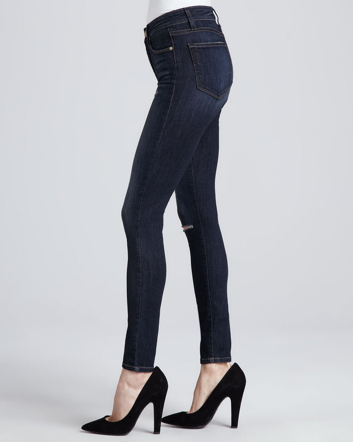 7 for all Mankind - The Skinny Crop & Roll in ATBB Denim
