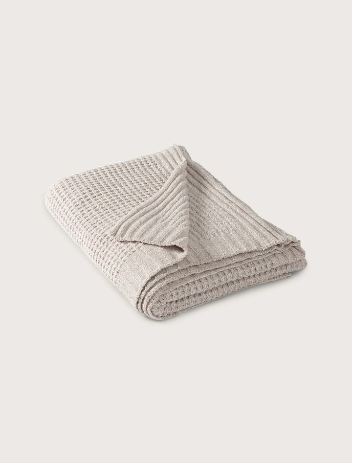 Barefoot Dreams - Waffle Throw Blanket in HE Faded Rose