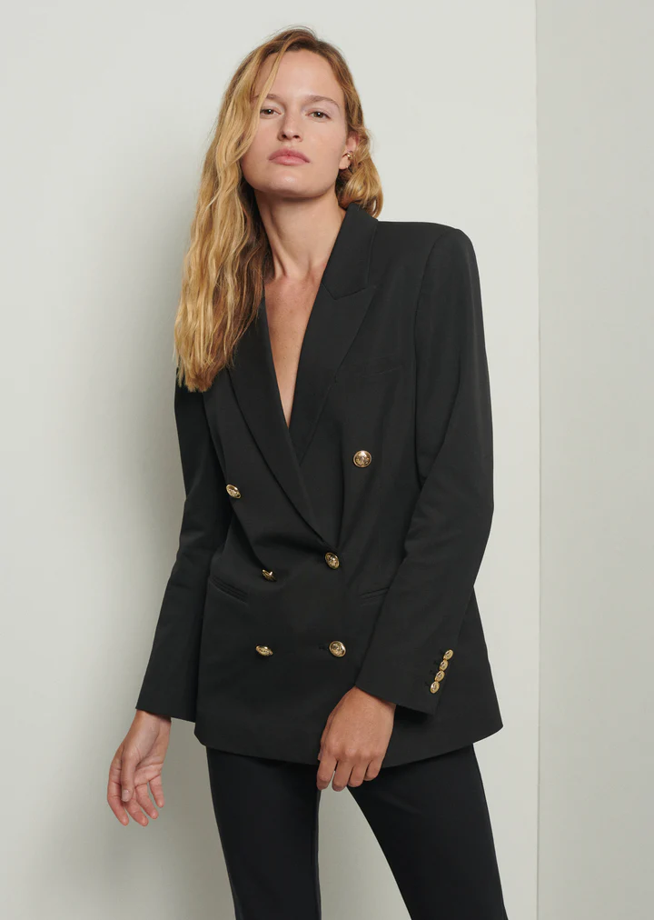 Derek Lam 10 Crosby - Walter Double-Breasted Jacket in Black