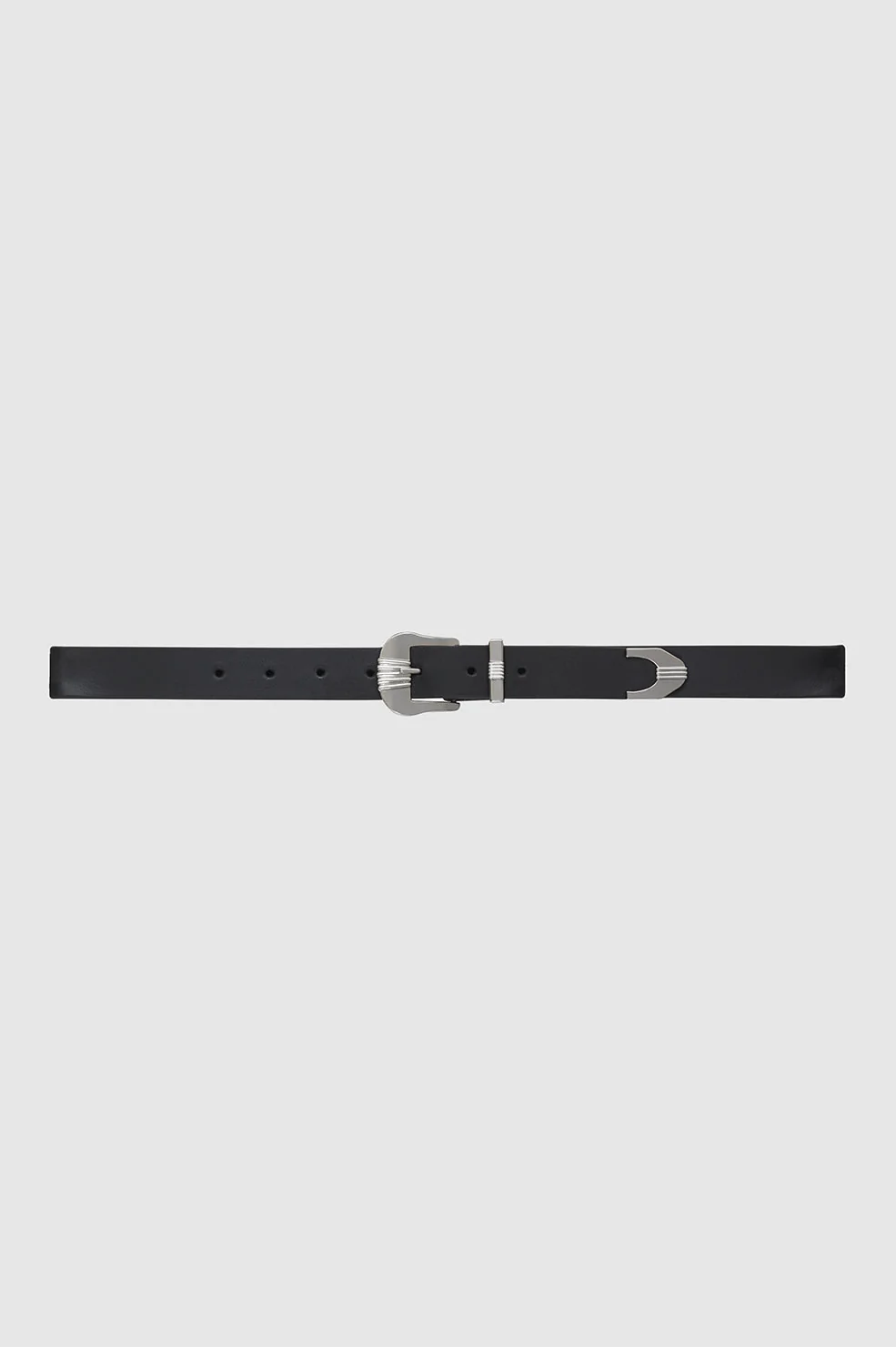 Anine Bing - Waylon Belt in Black and Silver