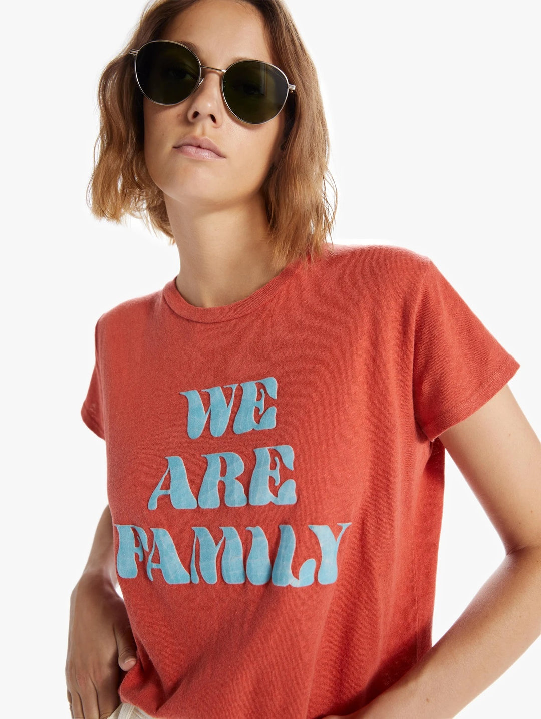 Mother - The Sinful Crewneck Tee in We Are Family
