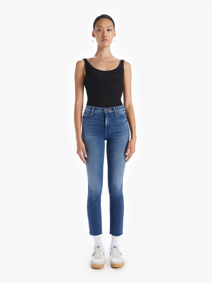 Mother Denim - Mid Rise Dazzler Crop Fray in We're All in This Together
