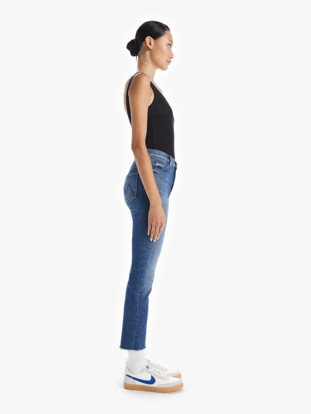 Mother Denim - Mid Rise Dazzler Crop Fray in We're All in This Together