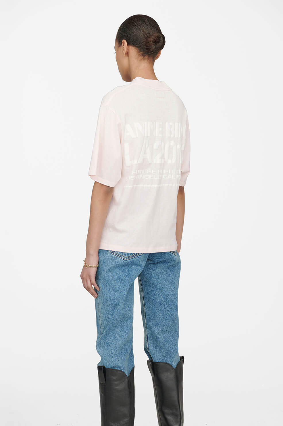 Anine Bing - Wes Tee Bing LA in Washed Pink