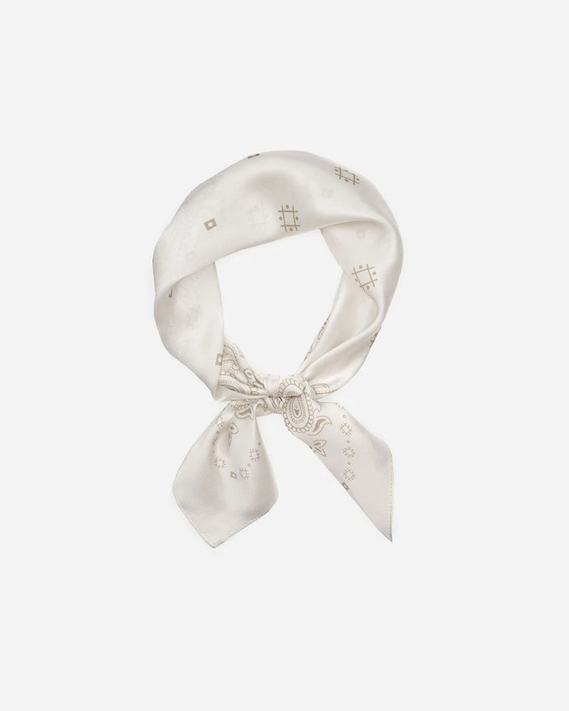 Manner Market - The Western Silk Bandana in Ivory