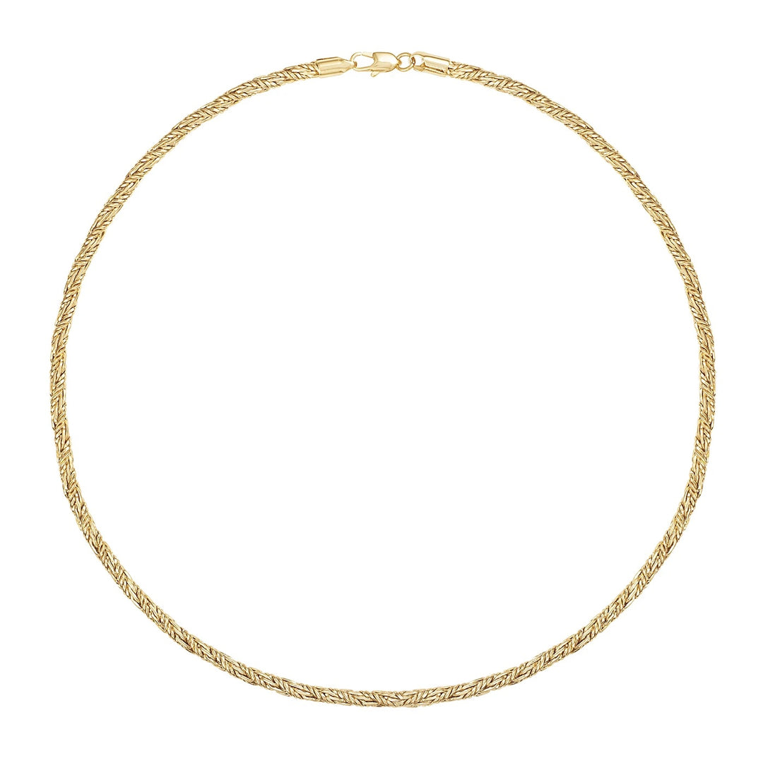 Alexa Leigh - 20" Wheat Chain Necklace in Yellow Gold