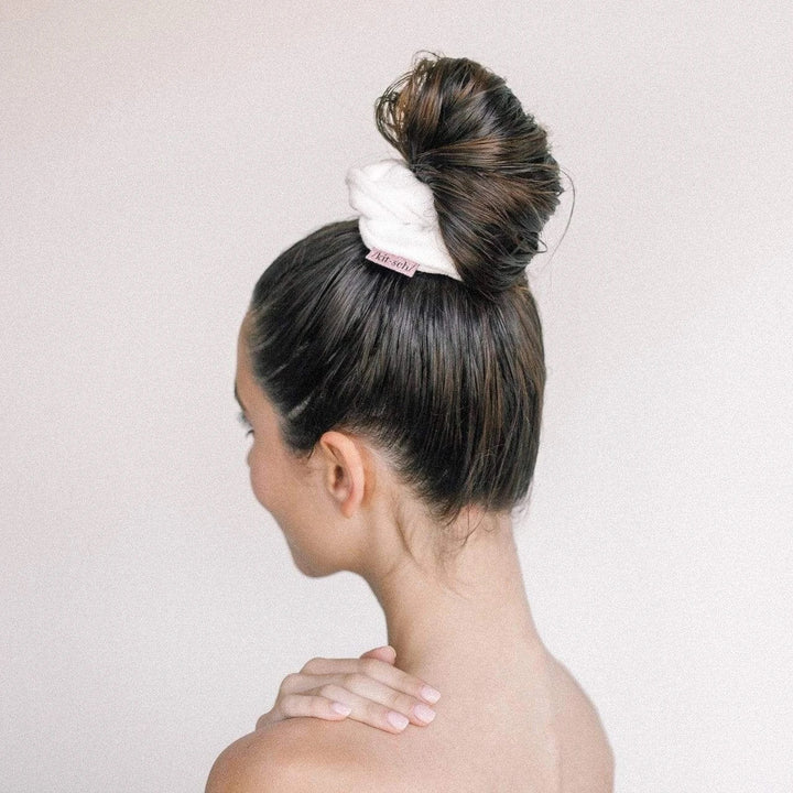 Kitsch - Microfiber Towel Scrunchies in White