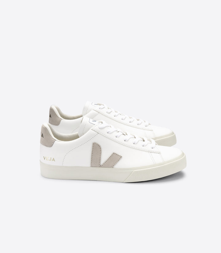 Veja - Campo Chromefree Sneakers in Extra-White Natural-Suede