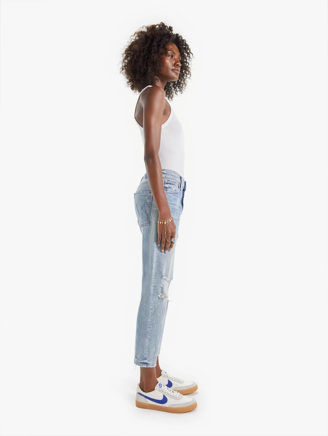 Mother Denim - The Scrapper Ankle Jeans in Wicked Wild Calling Denim