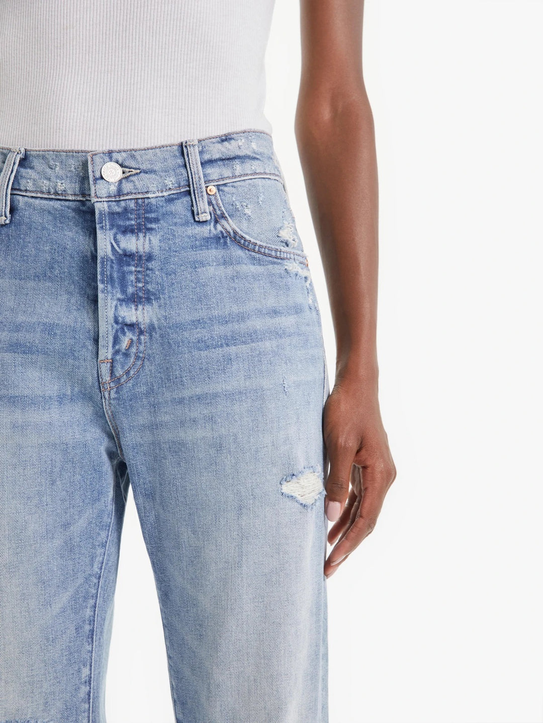 Mother Denim - The Scrapper Ankle Jeans in Wicked Wild Calling