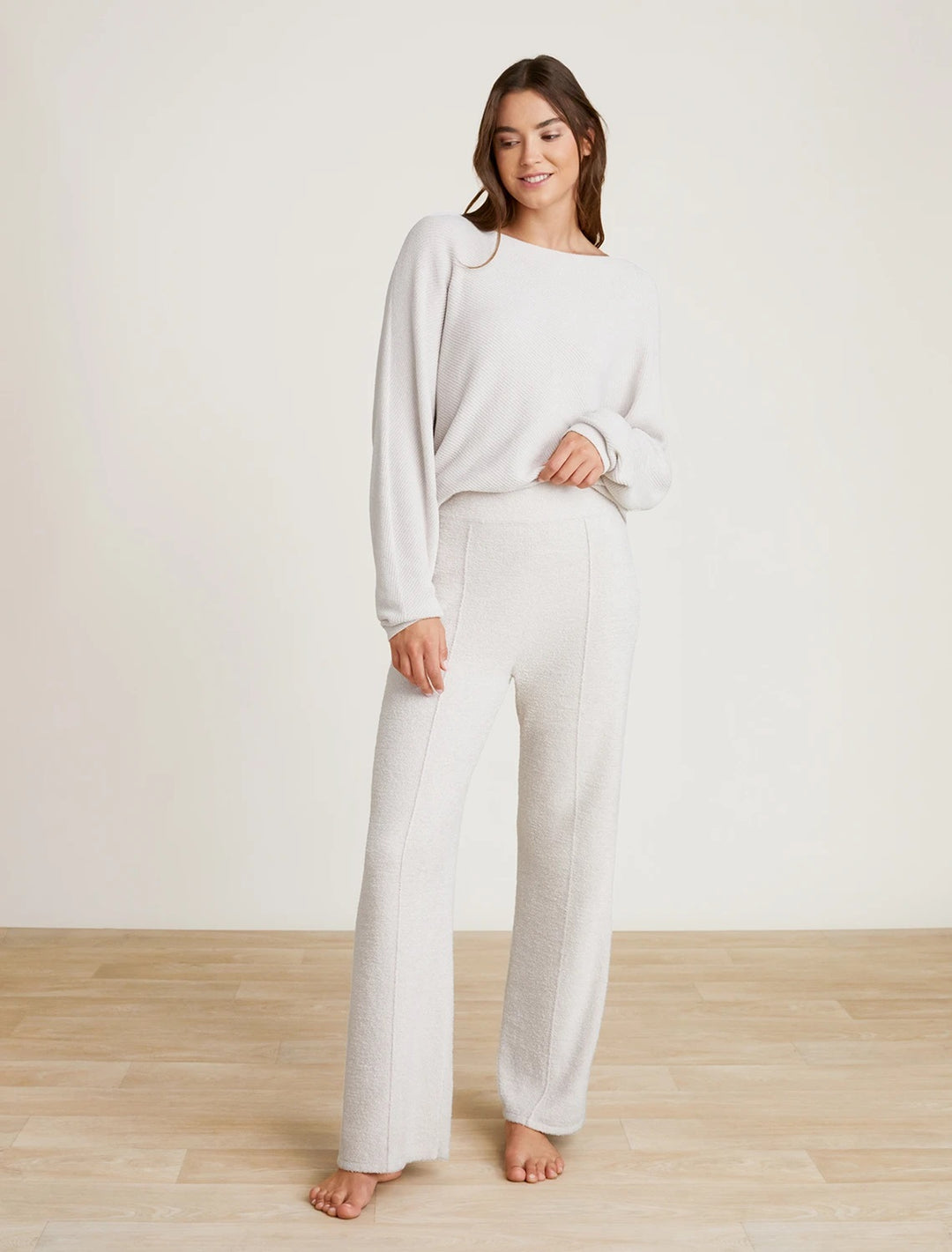 Barefoot Dreams - CozyChic Lite Wide Leg Seamed Pant in Almond
