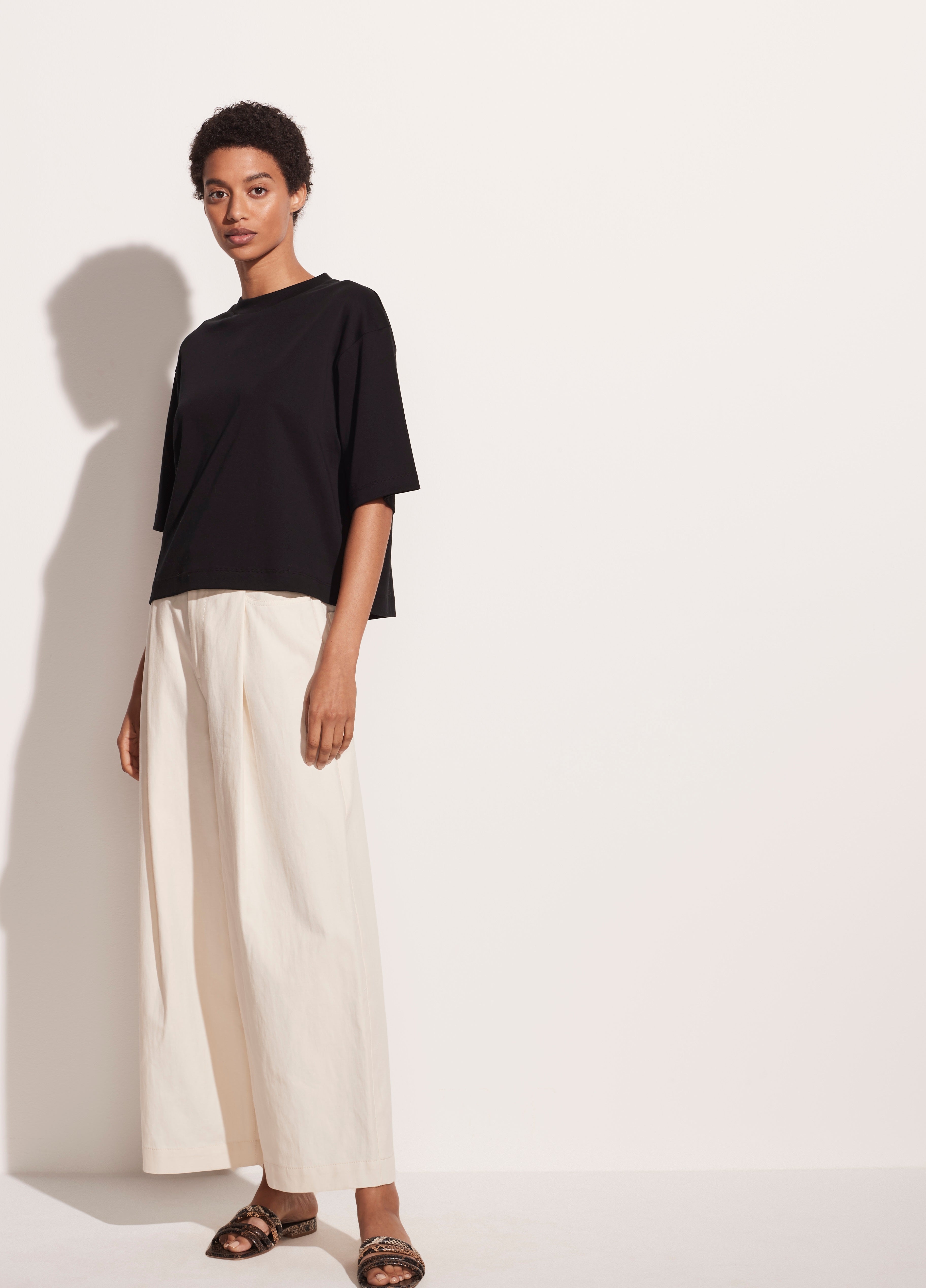 Vince - Wide Sleeve Crop Tee in Black – Blond Genius