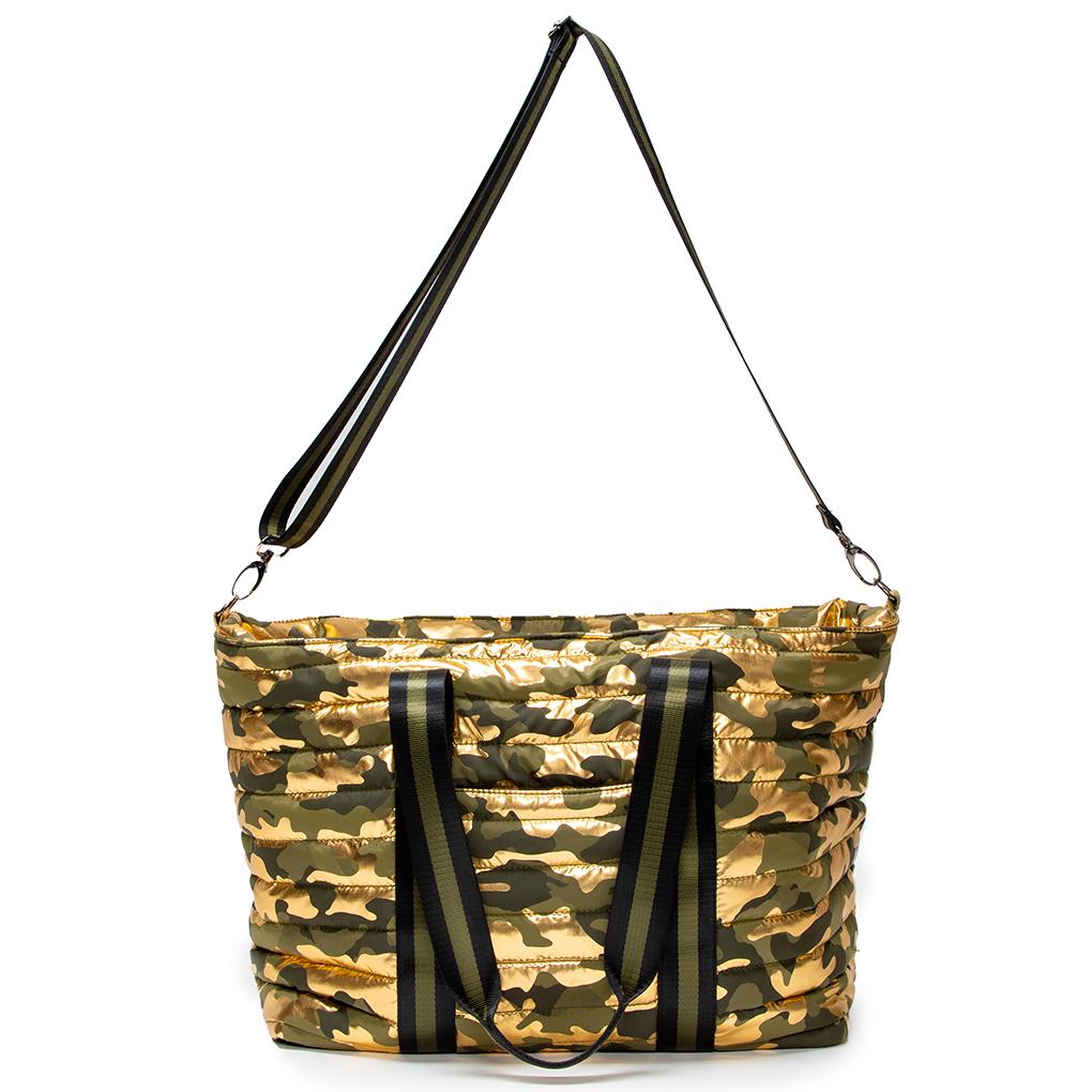 Think Royln - Wingman Shiny Camo Gold Tote Bag
