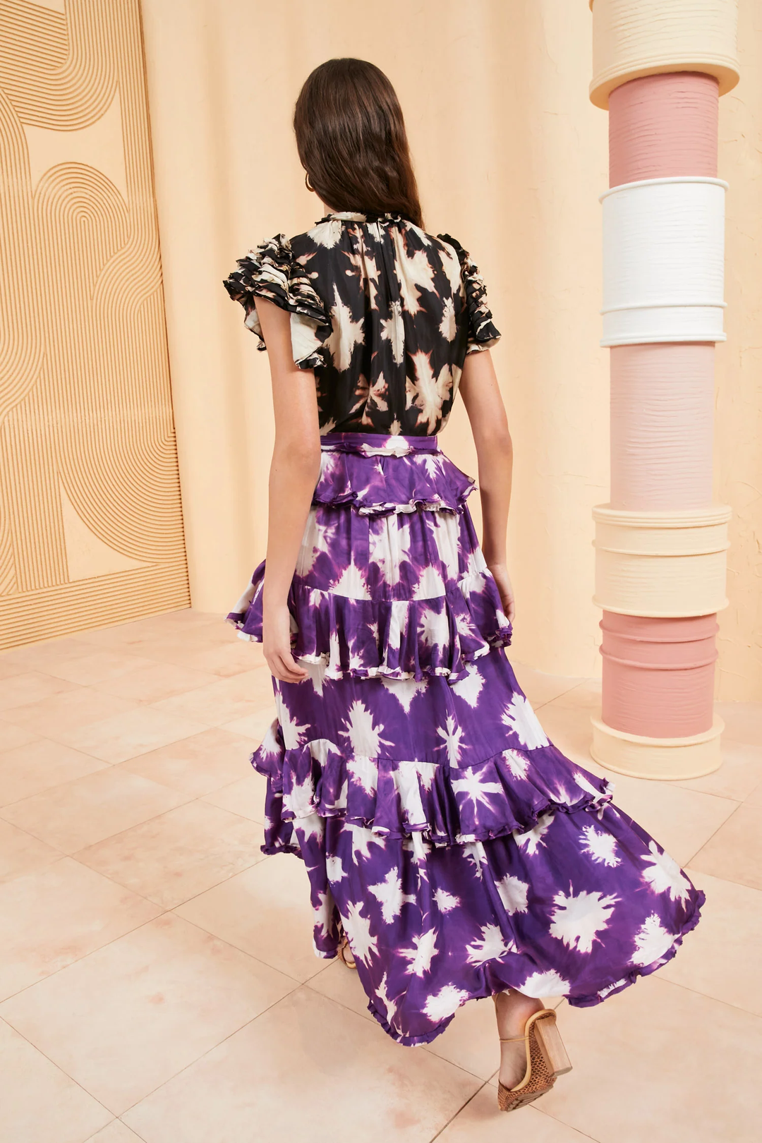 Ulla Johnson - Winona Skirt in Cassis Blur