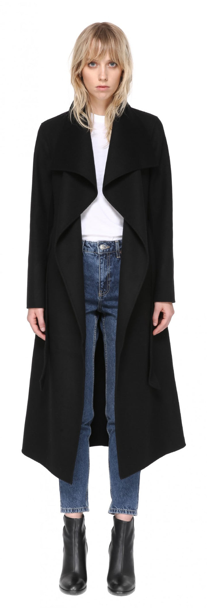 Mackage - Mai Long Coat + Belted Waist Black