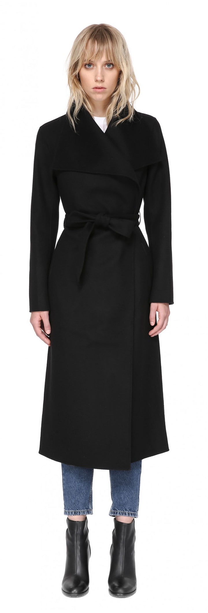 Mackage - Mai Long Coat + Belted Waist Black