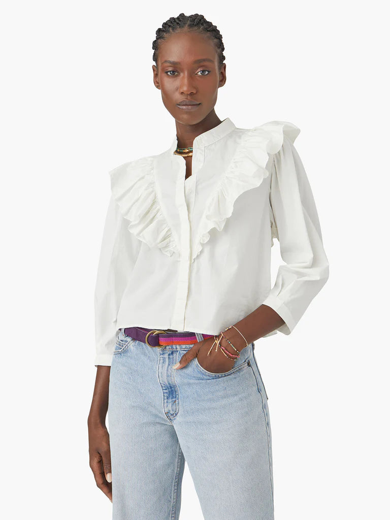 Xirena - Callie Top in Washed White Tops