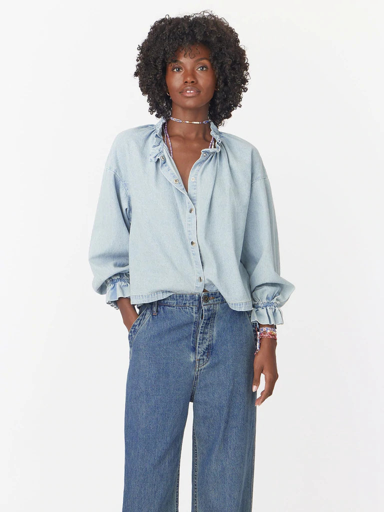 Xirena - Trudy Shirt in Blue Dove