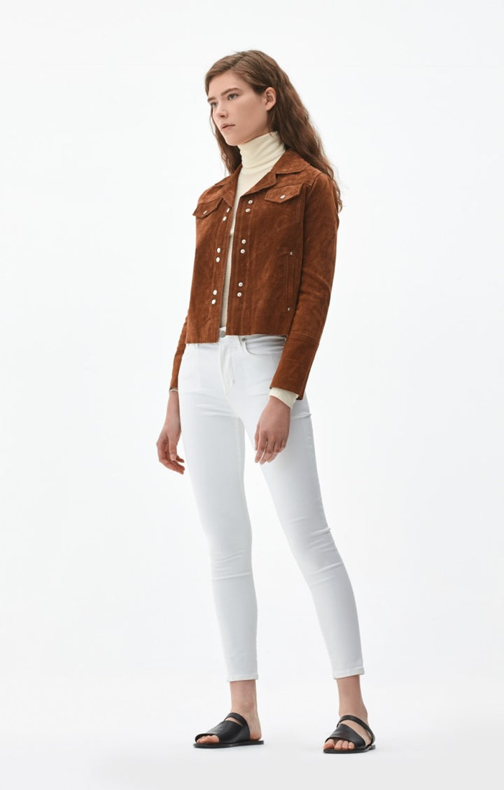 Citizens of Humanity - Rocket Crop High Rise Skinny in Sculpt White